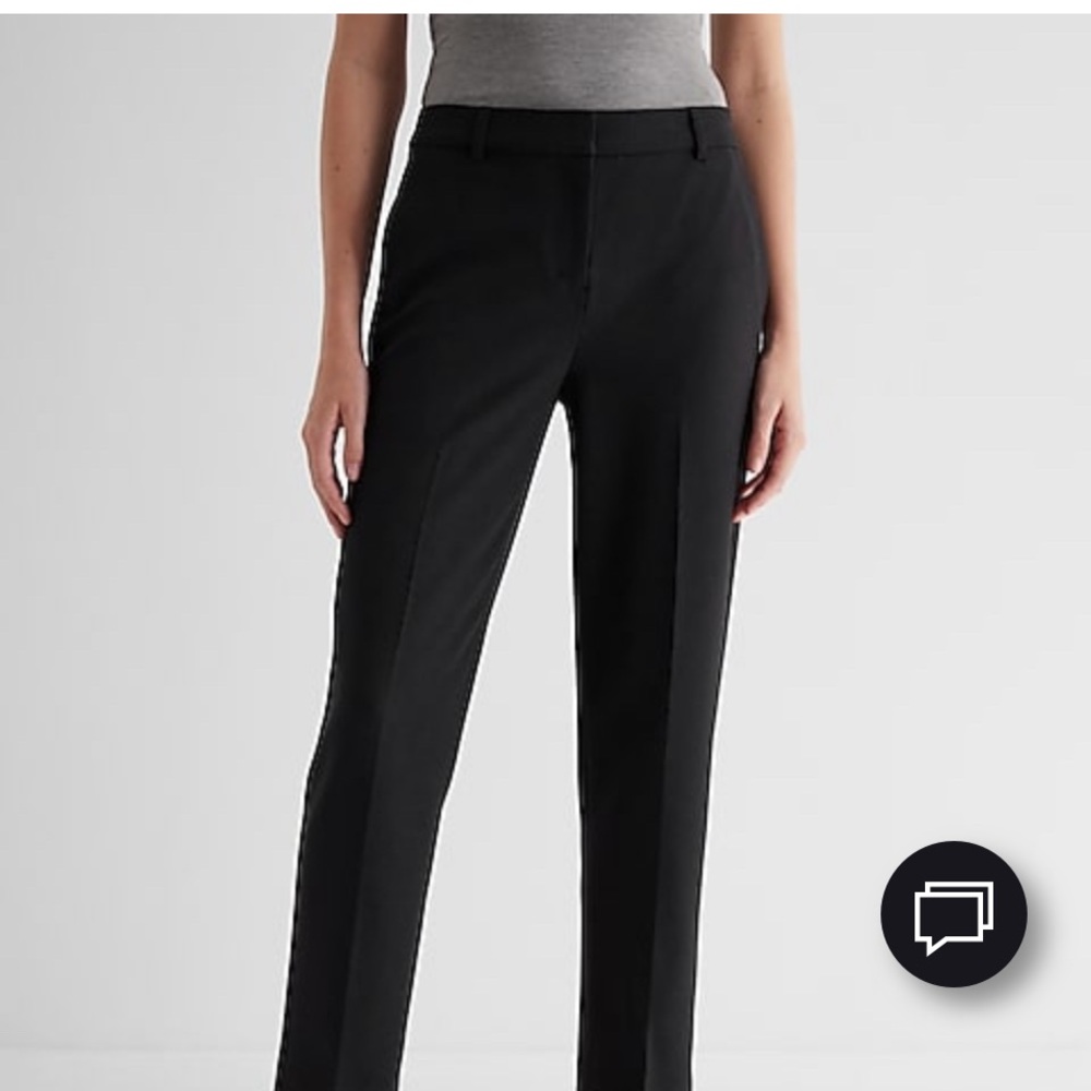 Express Editor Dark Gray Ankle Lower Rise Pants 10S
